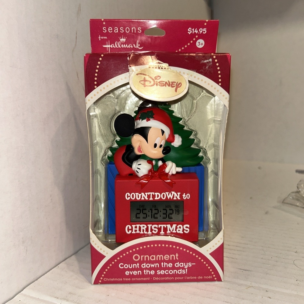 Hallmark Disney Mickey Digital Countdown Christmas Ornament B4